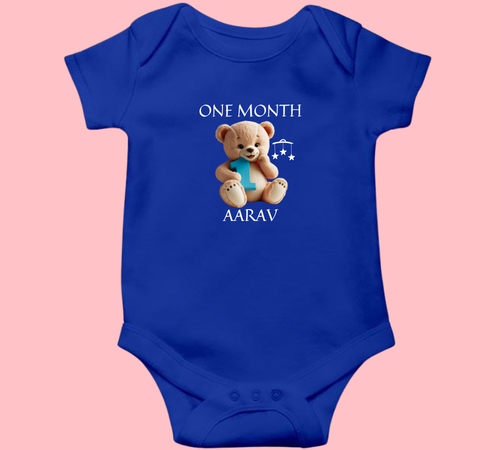 One Month Birthday Baby Onesie Romper