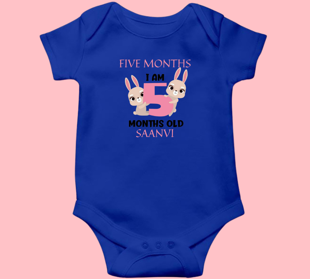 Five Months Birthday Baby Onesie Romper