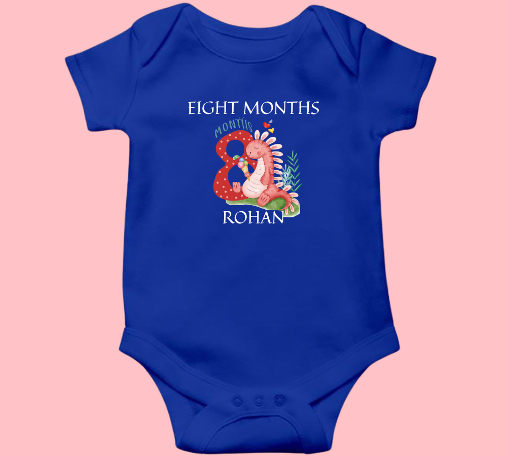 Eight Months Birthday Baby Onesie Romper