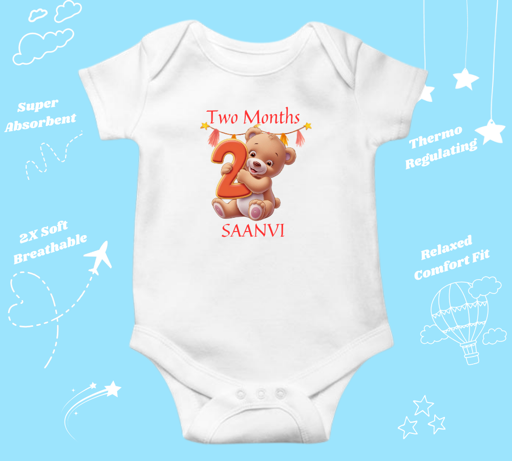 Two Months Birthday Baby Onesie