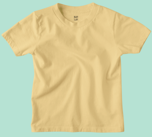 Boys Regular Fit 100% Cotton T-Shirts - Beige