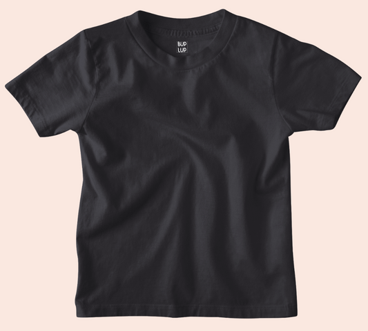 Boys Regular Fit 100% Cotton T-Shirts - Black