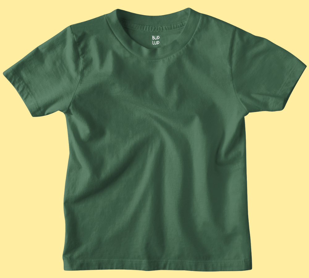 Boys Regular Fit 100% Cotton T-Shirts - Bottle Green