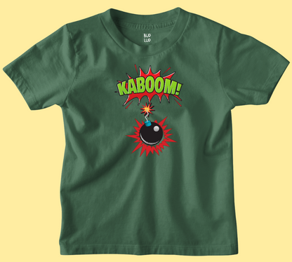 Kaboom - Kids T-Shirt Regular Fit Cotton - 5 Colors - Boys