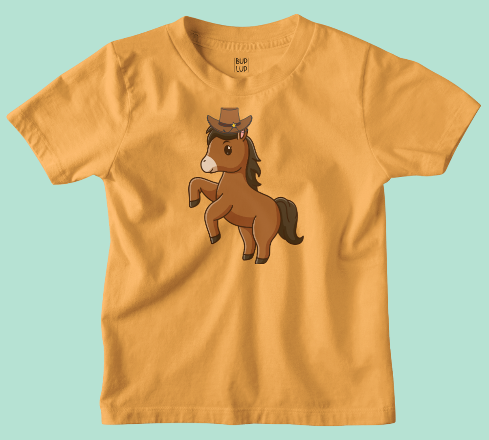 Horse- Kids T-Shirt Regular Fit Cotton - 5 Colors - Boys