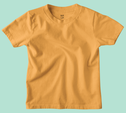 Boys Regular Fit 100% Cotton T-Shirts - Golden Yellow