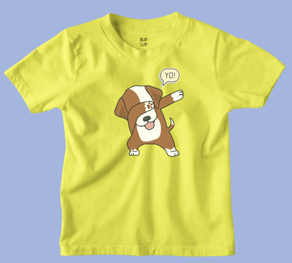 Dog Dabbing - Kids T-Shirt Regular Fit Cotton - 5 Colors - Boys