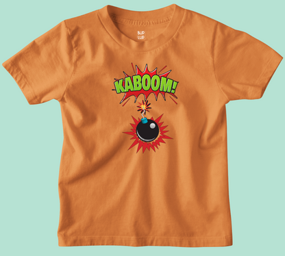 Kaboom - Kids T-Shirt Regular Fit Cotton - 5 Colors - Boys