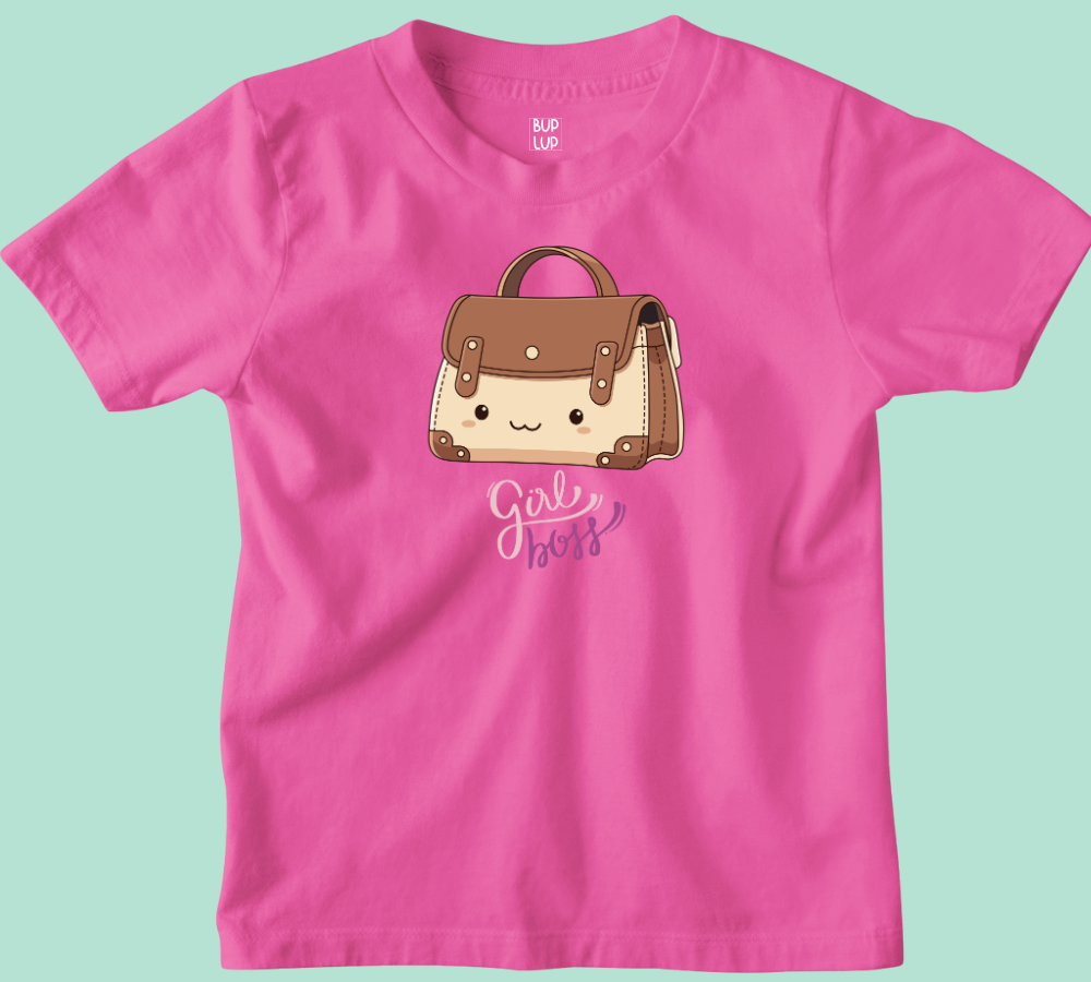 Girl Boss - Kids T-Shirt Regular Fit Cotton - 5 Colors - Girls