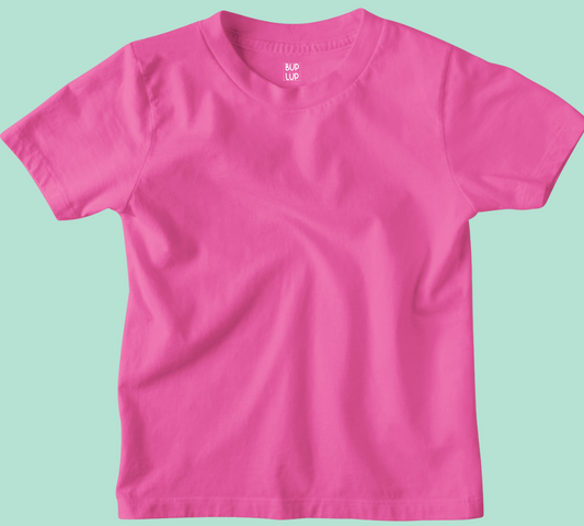 Girls Regular Fit 100% Cotton T-Shirts - Pink