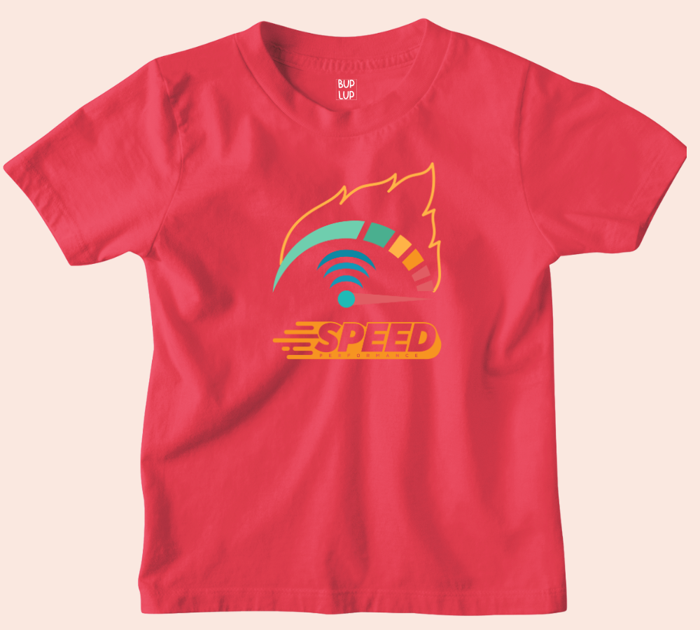 Speed - Kids T-Shirt Regular Fit Cotton - 5 Colors - Girls