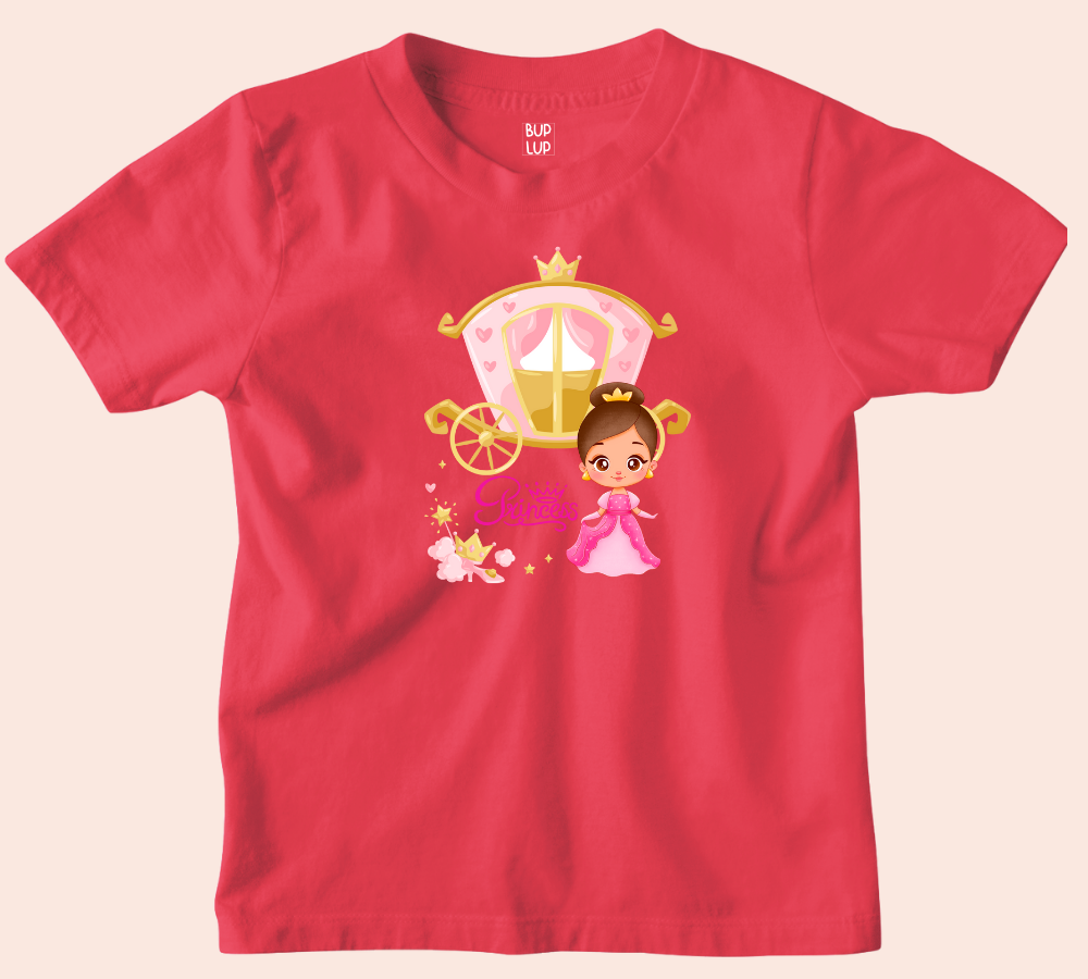 Princess - Kids T-Shirt Regular Fit Cotton - 5 Colors - Girls