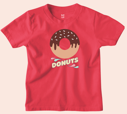 Donuts - Kids T-Shirt Regular Fit Cotton - 5 Colors - Girls