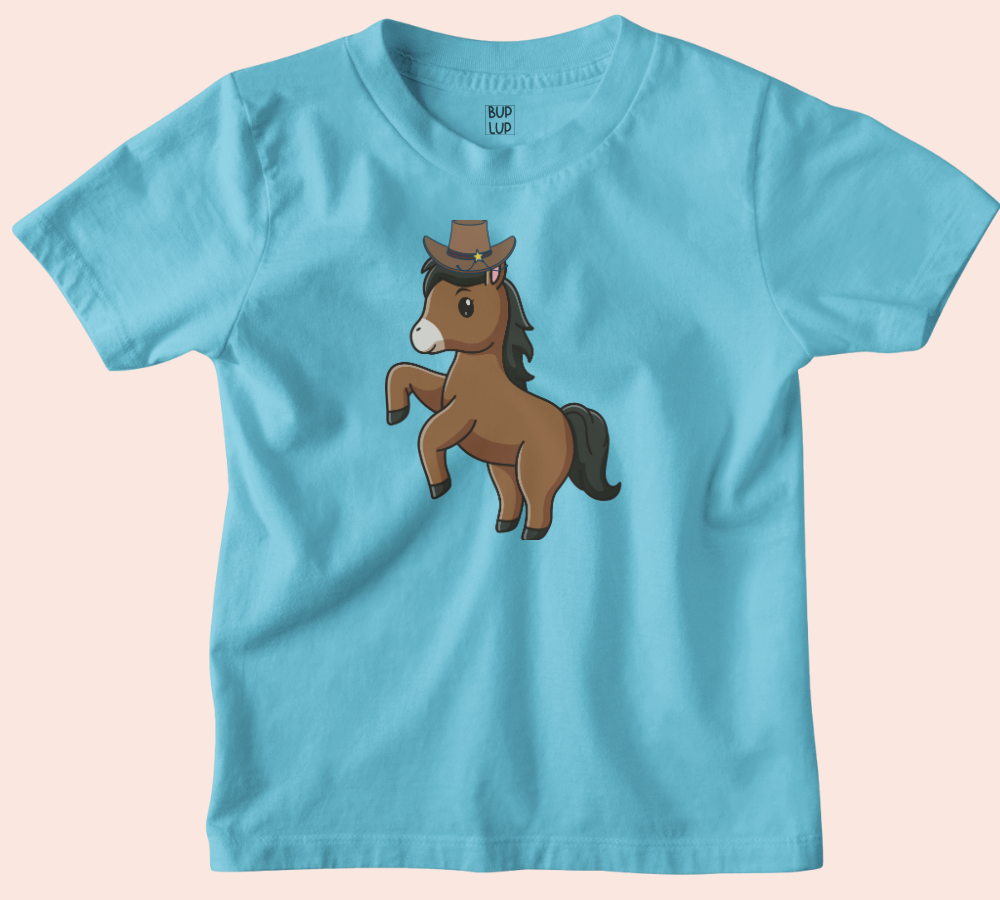 Horse- Kids T-Shirt Regular Fit Cotton - 5 Colors - Boys