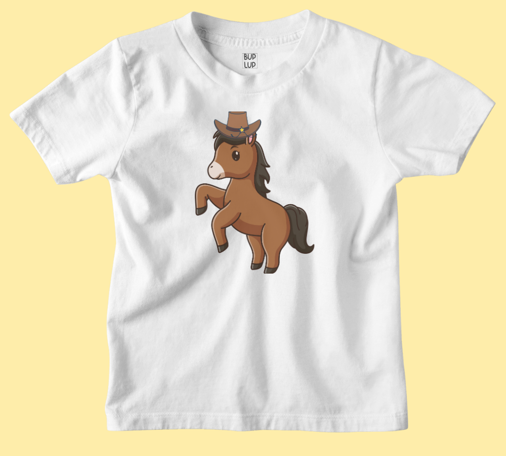 Horse- Kids T-Shirt Regular Fit Cotton - 5 Colors - Boys