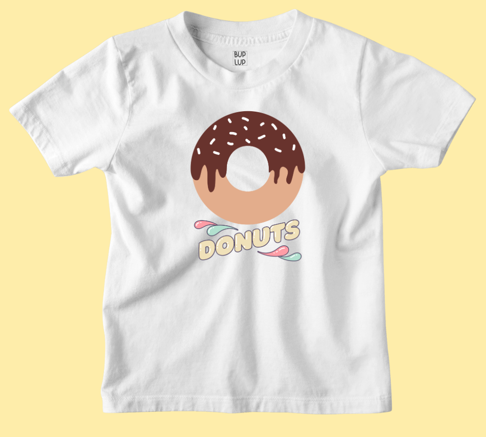 Donuts - Kids T-Shirt Regular Fit Cotton - 5 Colors - Girls