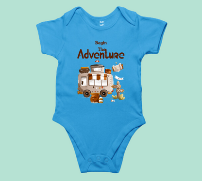 Begin the Adventure -Baby Romper 100% Cotton for New Born Baby Multi-Color Sleep Suit Romper Body - 6 Colors