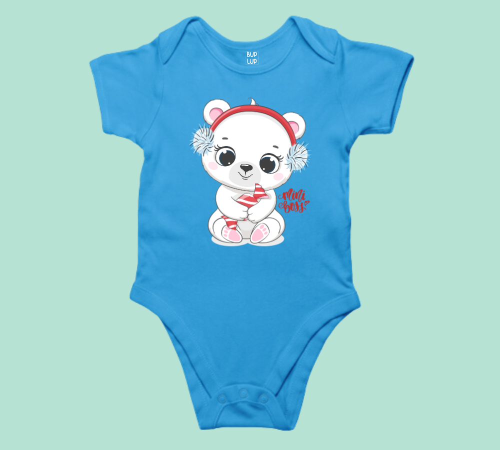 Mini Boss - Baby Romper 100% Cotton for New Born Baby Multi-Color Sleep Suit Romper Body - 6 Colors