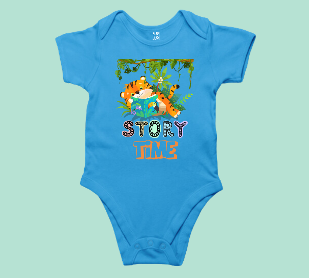 Story Time - Baby Romper 100% Cotton for New Born Baby Multi-Color Sleep Suit Romper Body - 6 Colors