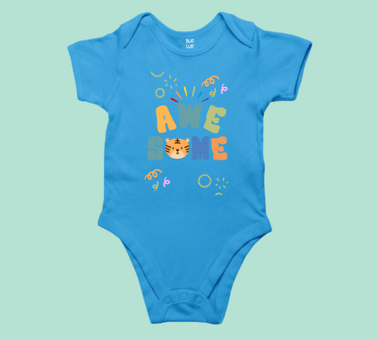 Awesomes - Baby Romper 100% Cotton for New Born Baby Multi-Color Sleep Suit Romper Body - 6 Colors