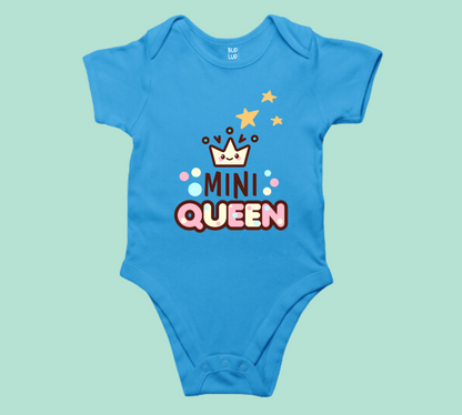 Mini Queen - Baby Romper 100% Cotton for New Born Baby Multi-Color Sleep Suit Romper Body - 6 Colors