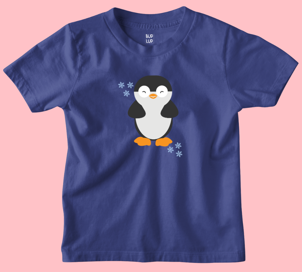 Penguin - Kids T-Shirt Regular Fit Cotton - 5 Colors - Girls