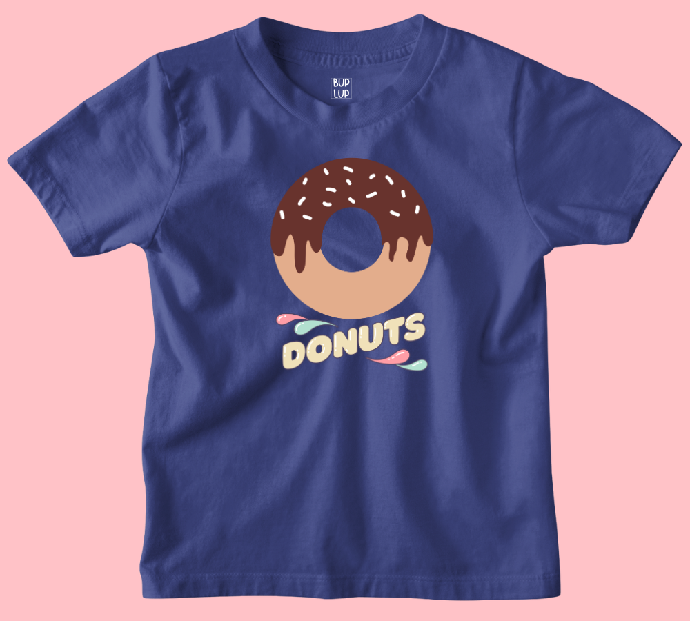 Donuts - Kids T-Shirt Regular Fit Cotton - 5 Colors - Girls