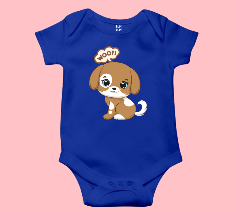 Dog Woof - Baby Romper 100% Cotton for New Born Baby Multi-Color Sleep Suit Romper Body - 6 Colors