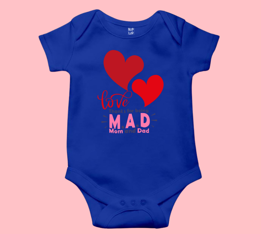 Mom and Dad - Baby Romper 100% Cotton for New Born Baby Multi-Color Sleep Suit Romper Body - 5 Colors