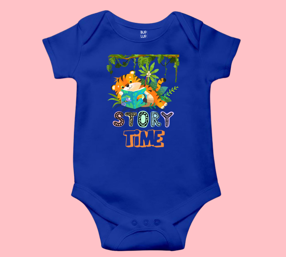 Story Time - Baby Romper 100% Cotton for New Born Baby Multi-Color Sleep Suit Romper Body - 6 Colors