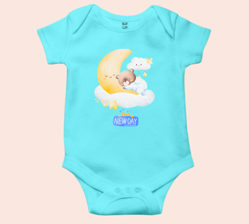 New Day - Baby Romper 100% Cotton for New Born Baby Multi-Color Sleep Suit Romper Body - 6 Colors