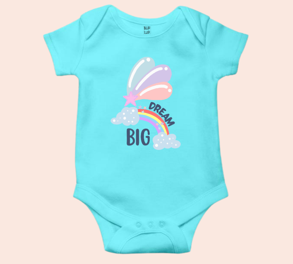 Dream Big - Baby Romper 100% Cotton for New Born Baby Multi-Color Sleep Suit Romper Body - 6 Colors