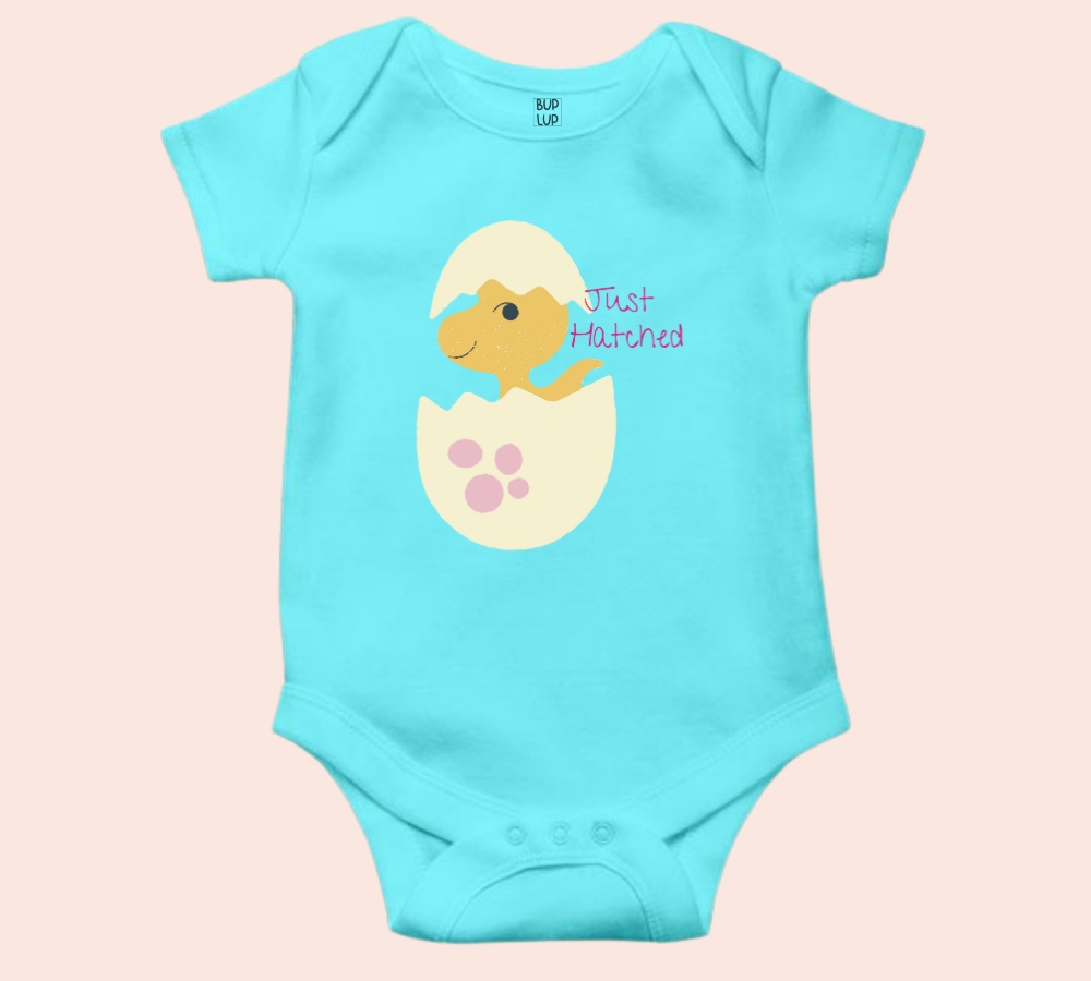 Just Hatched - Baby Romper 100% Cotton for New Born Baby Multi-Color Sleep Suit Romper Body - 5 Colors