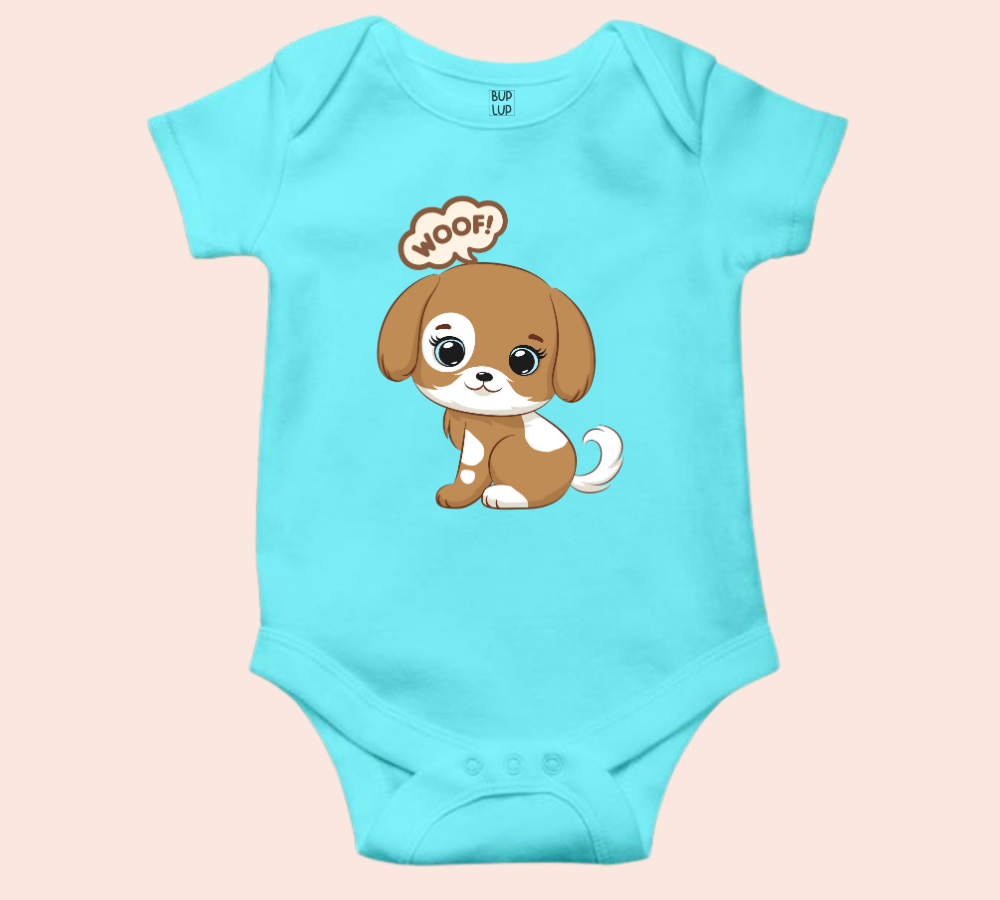 Dog Woof - Baby Romper 100% Cotton for New Born Baby Multi-Color Sleep Suit Romper Body - 6 Colors