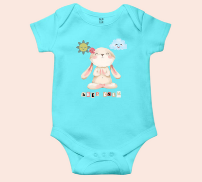 Keep Calm - Baby Romper 100% Cotton for New Born Baby Multi-Color Sleep Suit Romper Body - 6 Colors