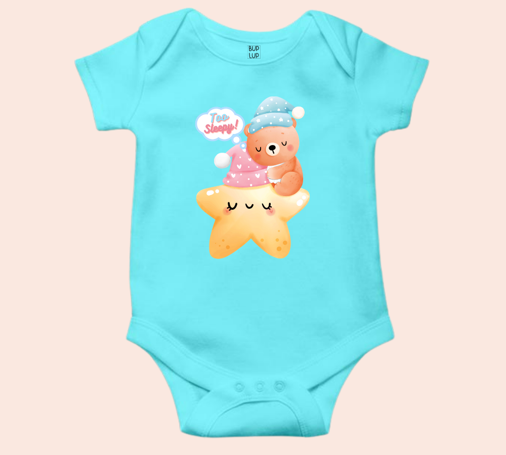 Too Sleepy - Baby Romper 100% Cotton for New Born Baby Multi-Color Sleep Suit Romper Body- 6 Colors