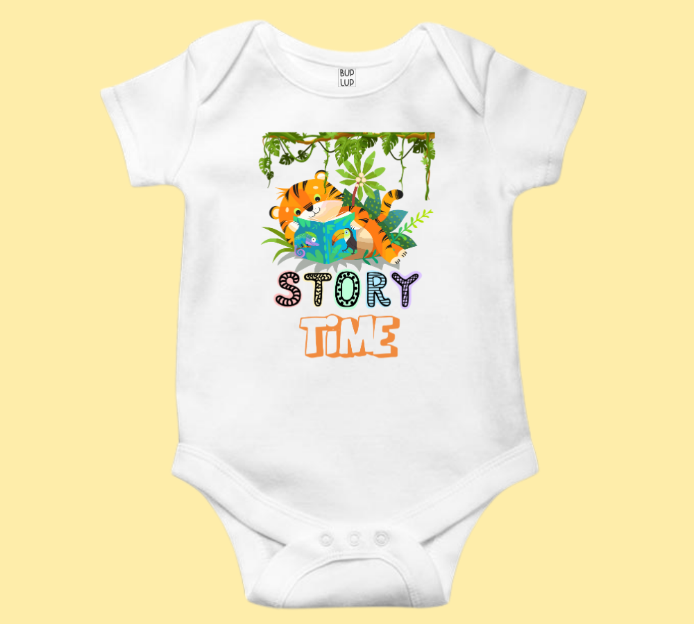 Story Time - Baby Romper 100% Cotton for New Born Baby Multi-Color Sleep Suit Romper Body - 6 Colors