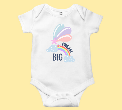 Dream Big - Baby Romper 100% Cotton for New Born Baby Multi-Color Sleep Suit Romper Body - 6 Colors