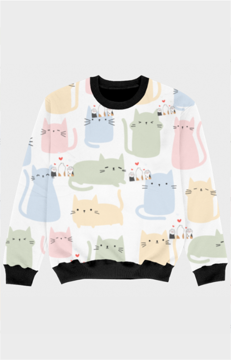 Cats - Kids Printed Sweatshirt