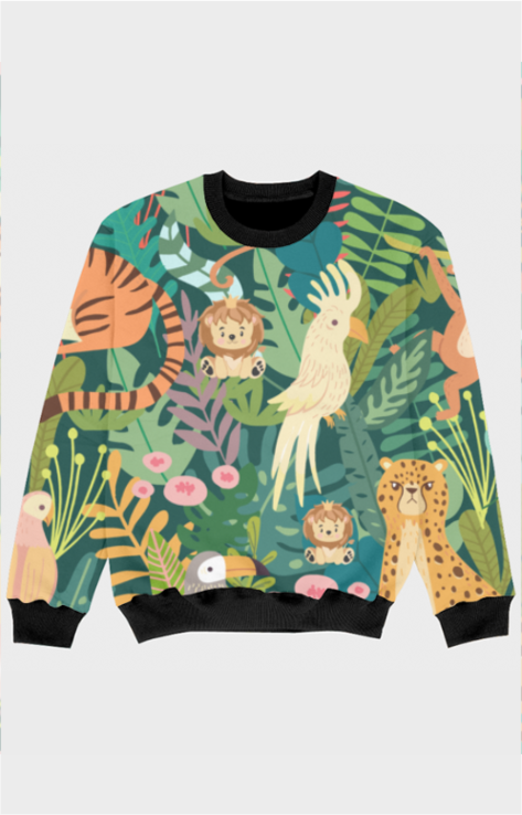 Birds and Animals - Kids Printed Sweatshirt